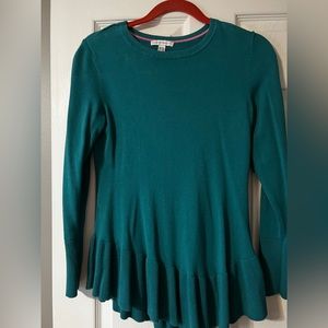 Isaac Mizrahi sweater green xxs